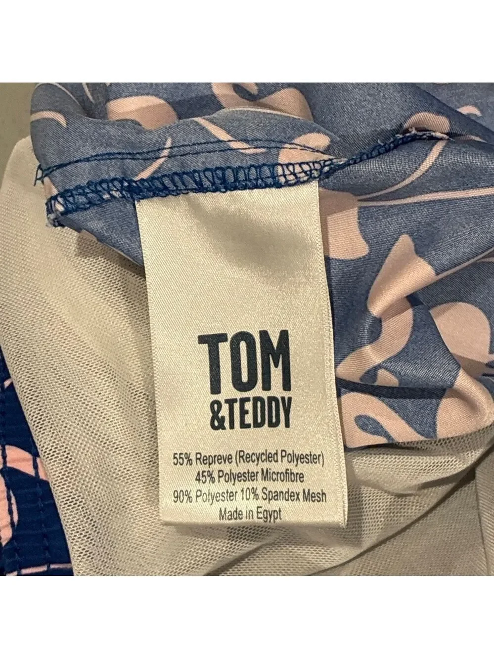 Tom & Teddy Rose Flamingos Classic Swim Shorts - Size Boys 11/12